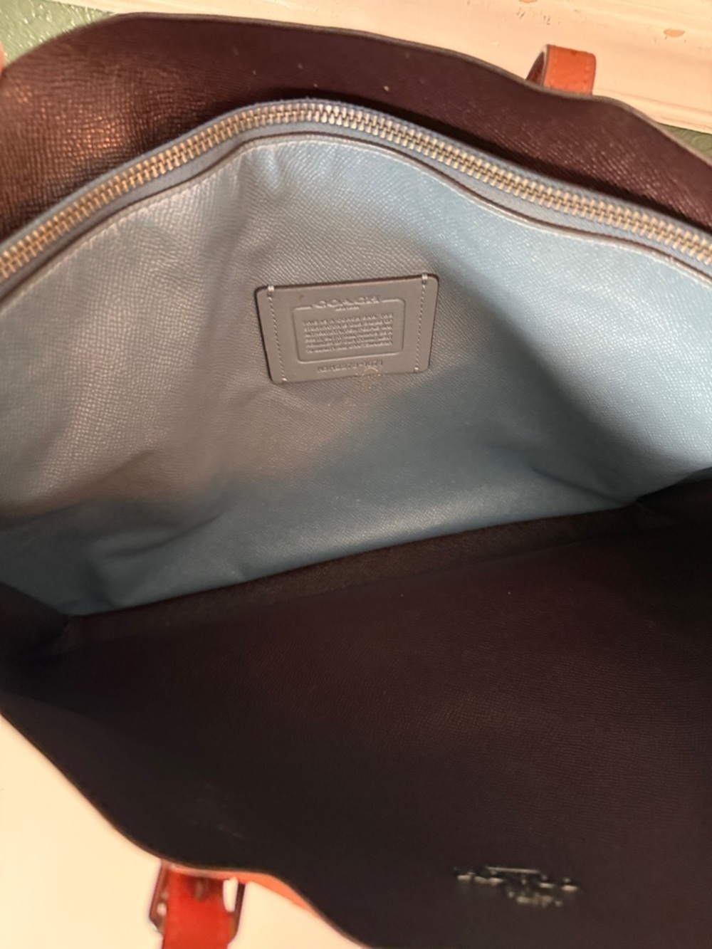 Coach Mollie Pebble Leather Tote Bag - Picture 10 of 15